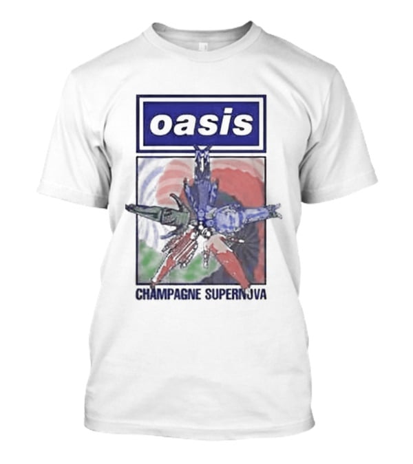 Oasis Champagne Supernova Album Art Flower T-Shirt