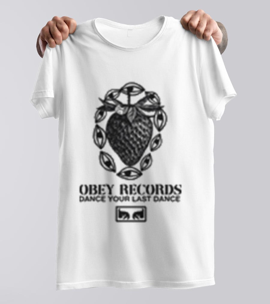 Obey Records Garden Heavyweight Music Art Collection T-Shirt