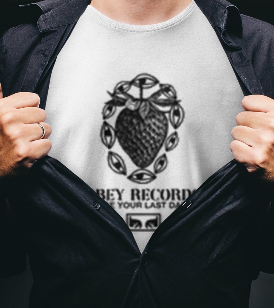 Obey Records Garden Heavyweight Music Art Collection T-Shirt
