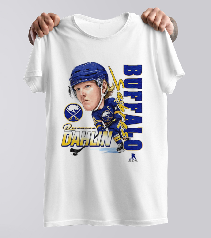 Rasmus Dahlin Captain Buffalo Sabres NHLPA Caricature T-Shirt
