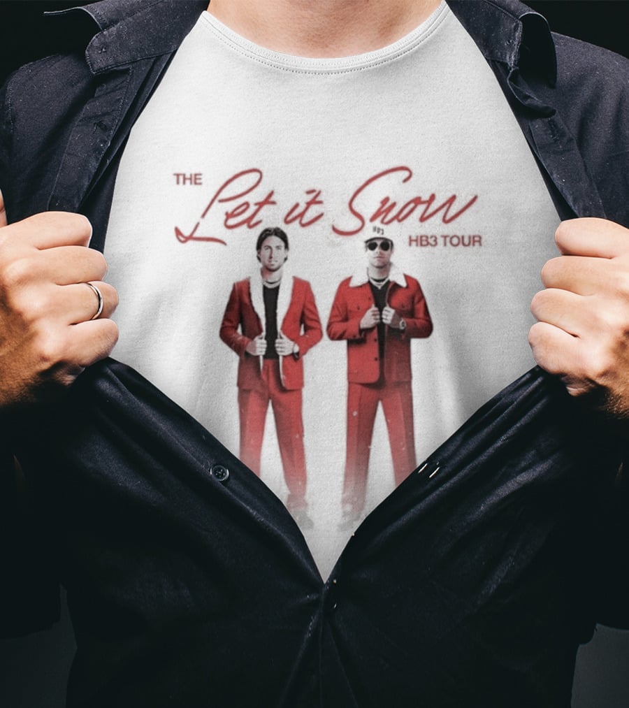 The Let It Snow Hb3 Tour Tuxedo Duo Red Suits T-Shirt