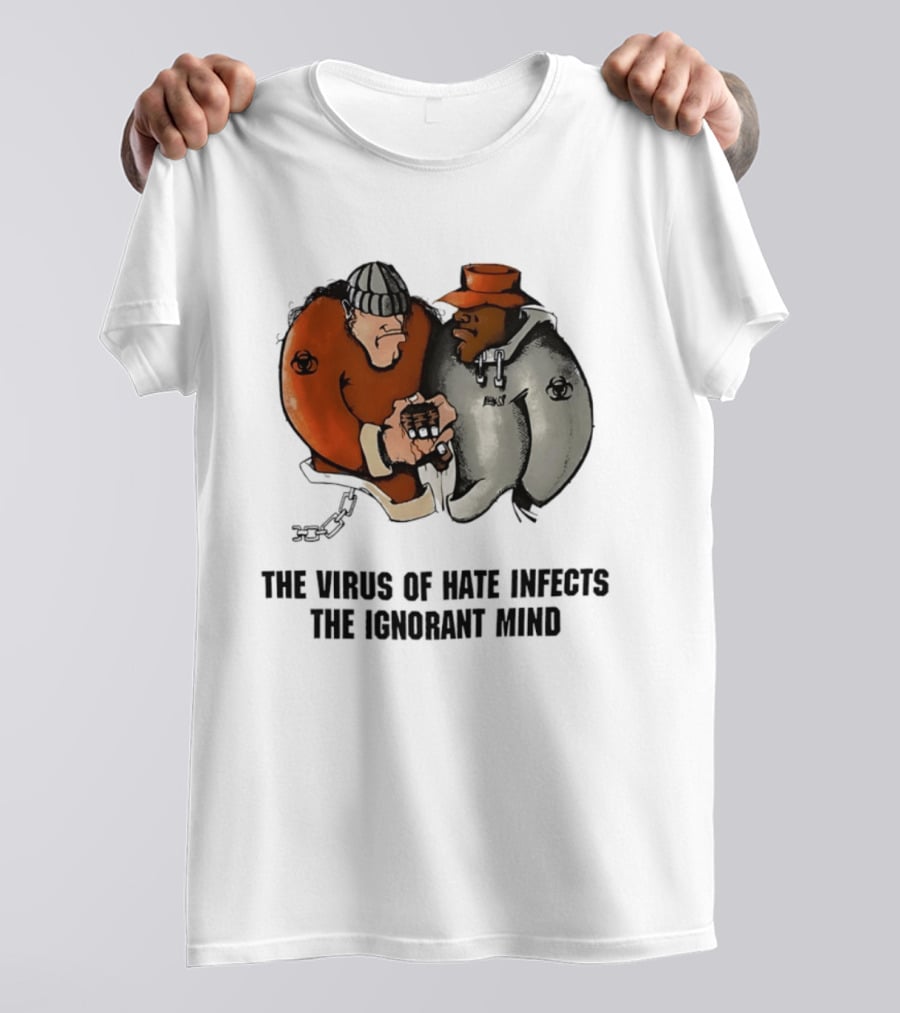 The Virus Of Hate Infects The Ignorant Mind 90s Biohazard T-Shirt