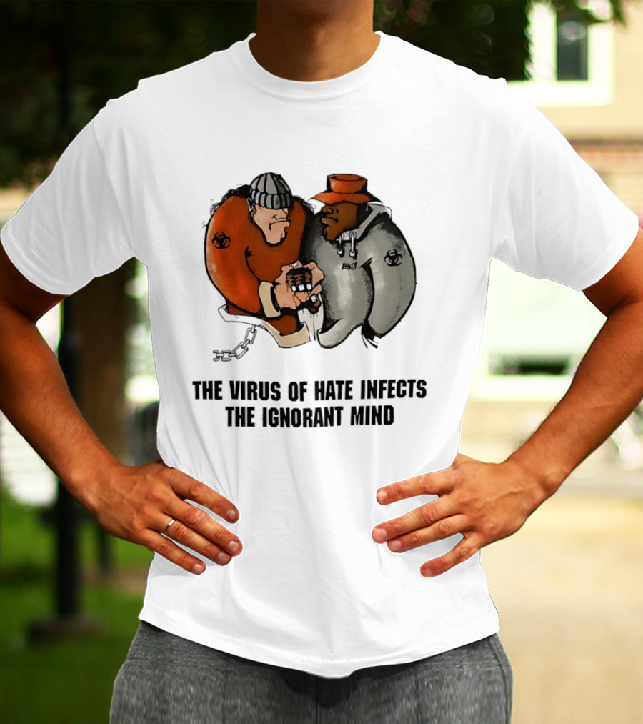 The Virus Of Hate Infects The Ignorant Mind 90s Biohazard T-Shirt
