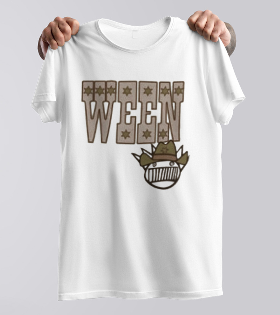 Ween 12 Golden Country Greats Tour Cowboy Hat Stars T-Shirt