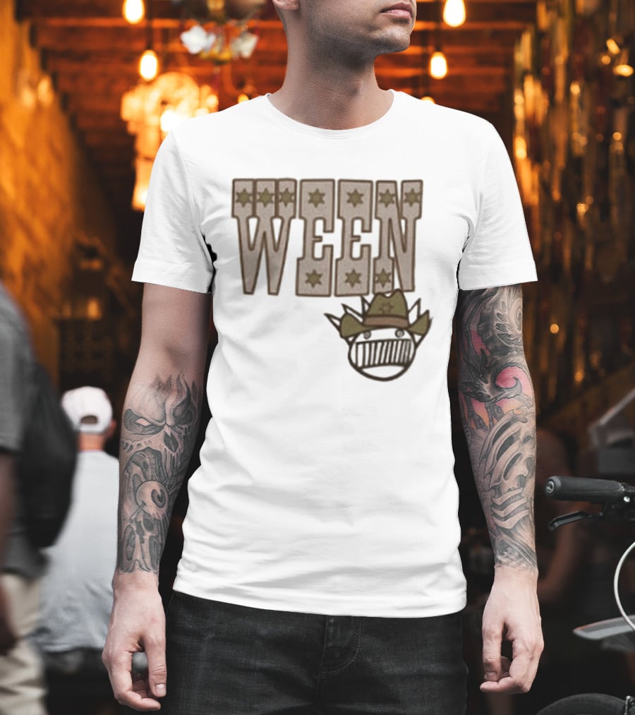 Ween 12 Golden Country Greats Tour Cowboy Hat Stars T-Shirt
