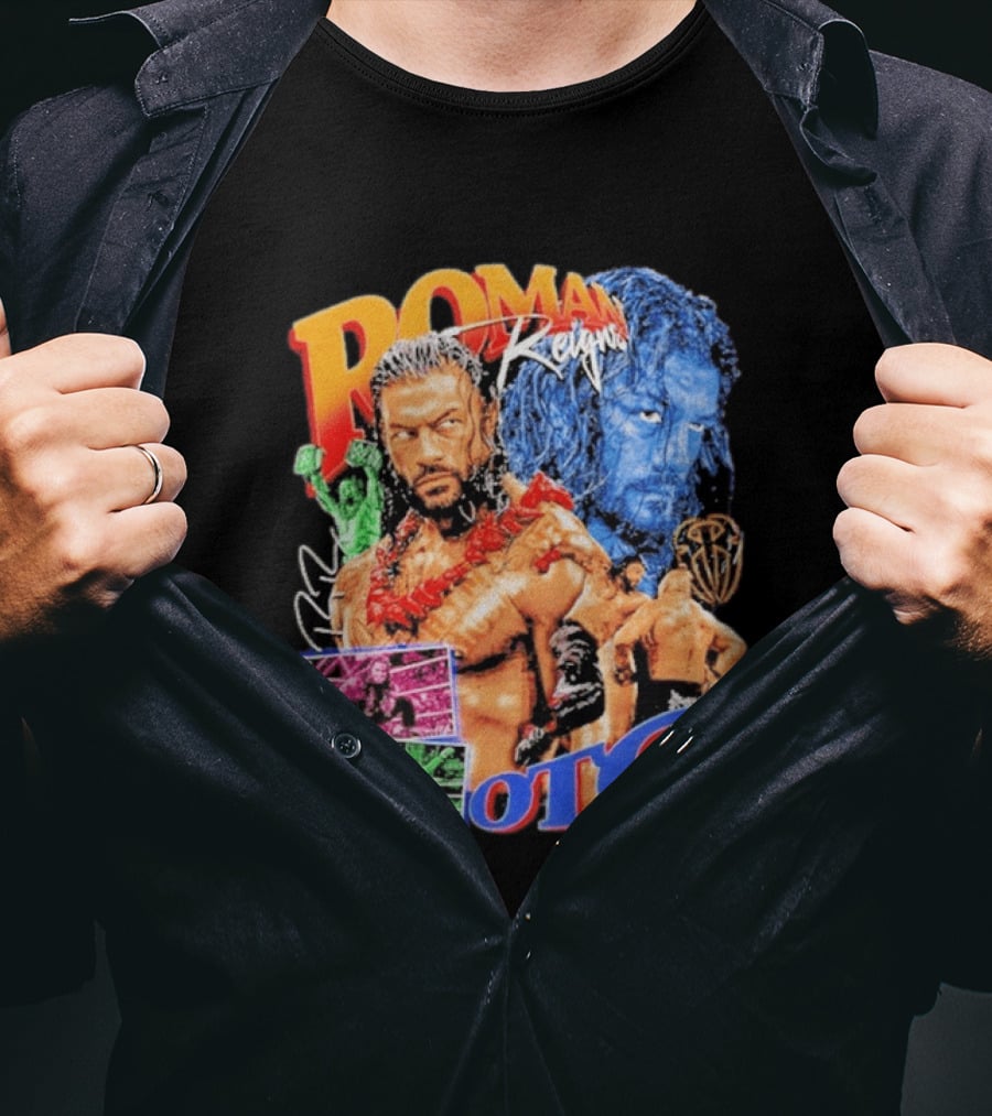 Roman Reigns Tribal Chief OTC Wrestling Champion WWE Acknowledged T-Shirt