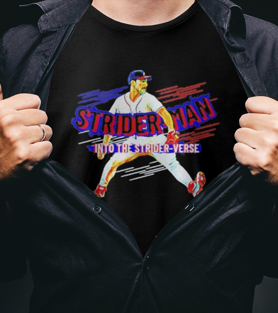 Atlanta Braves Strider Man Into The Strider Verse T-Shirt