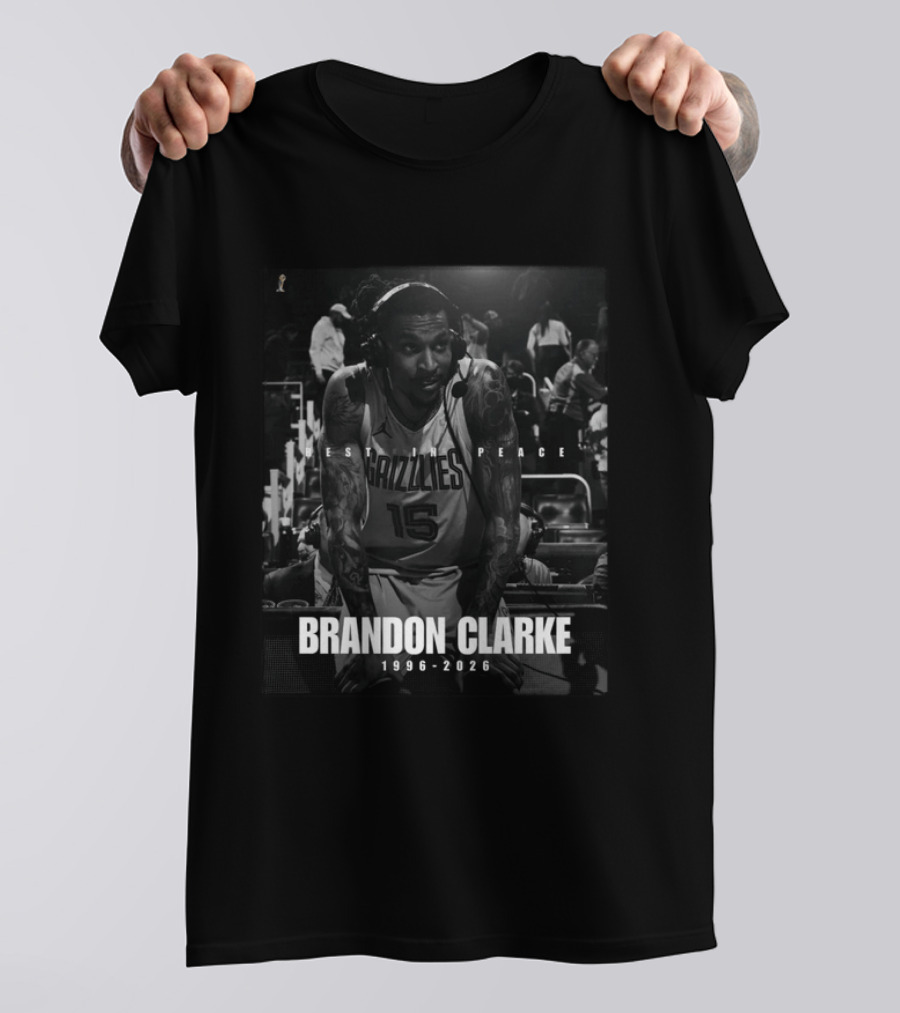 Rest In Peace Grizzlies Brandon Clarke 1996 2026 T-Shirt