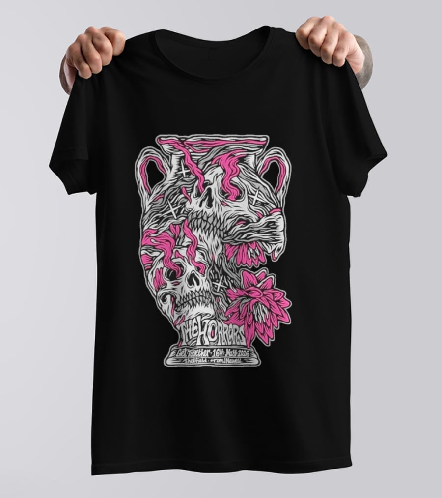 The Horrors Get Together Festival May 16 2026 Sheffield UK Skull Vase T-Shirt