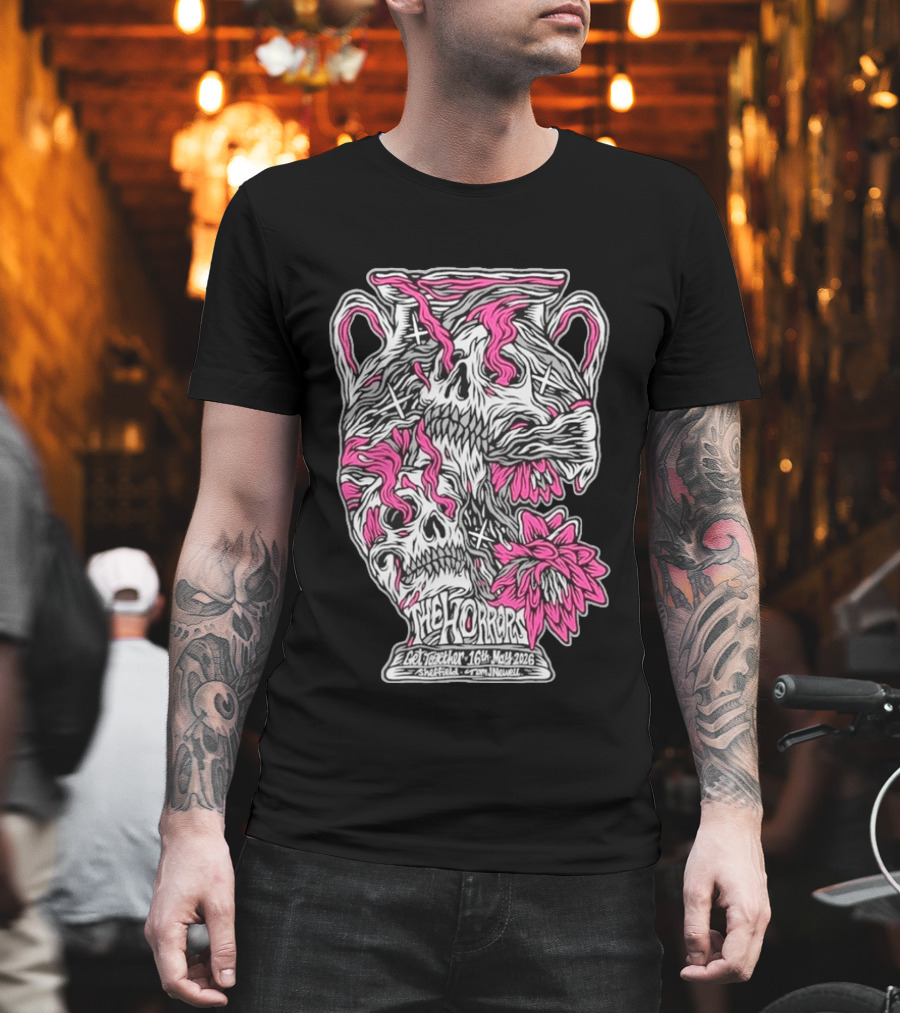 The Horrors Get Together Festival May 16 2026 Sheffield UK Skull Vase T-Shirt