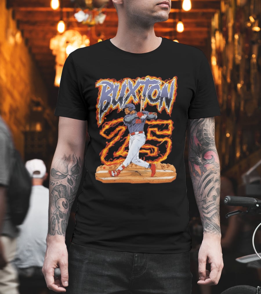 Buxton 25 Blazing Baseball Slugger T-Shirt
