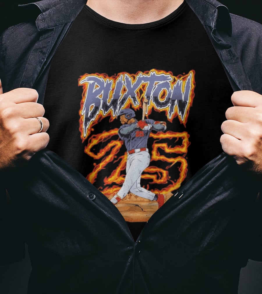 Buxton 25 Blazing Baseball Slugger T-Shirt