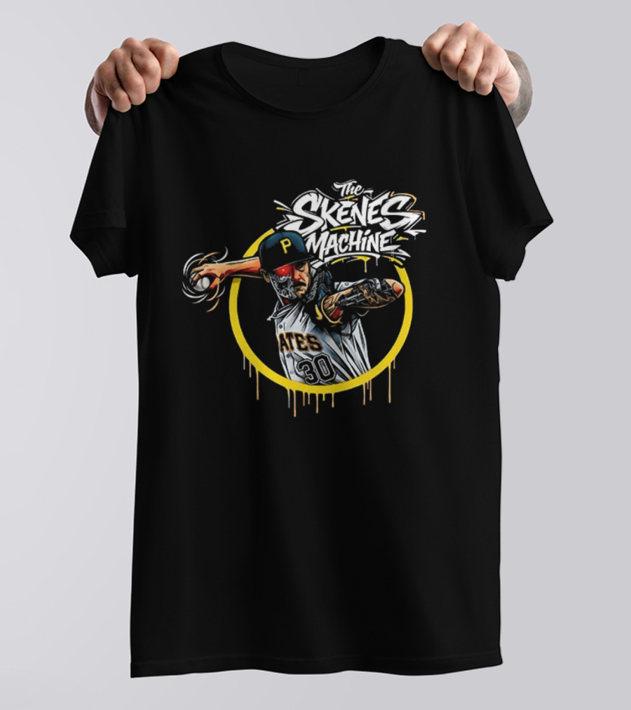 The Skenes Machine Paul Skenes Pittsburgh Pirates Pitcher 30 Aces T-Shirt