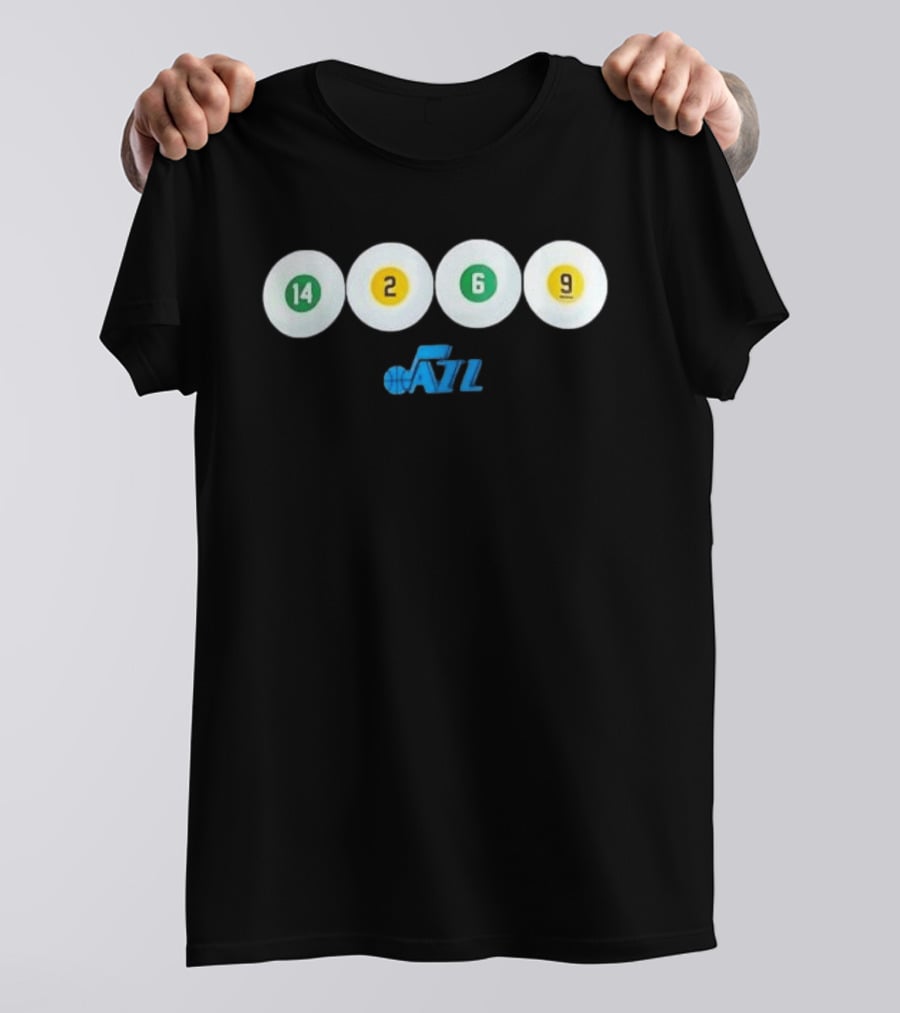 Utah Jazz 14 2 6 9 Basketball Team T-Shirt