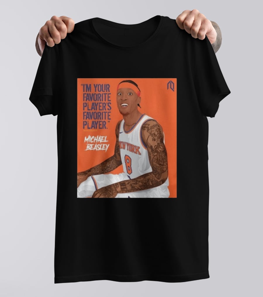 I'm Your Favorite Player's Favorite Player Michael Beasley New York Basketball Number 8 Tattoos Iconic Orange T-Shirt