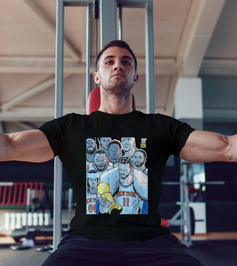 Jalen Brunson New York Knicks Invincible NBA Champions Cartoon T-Shirt