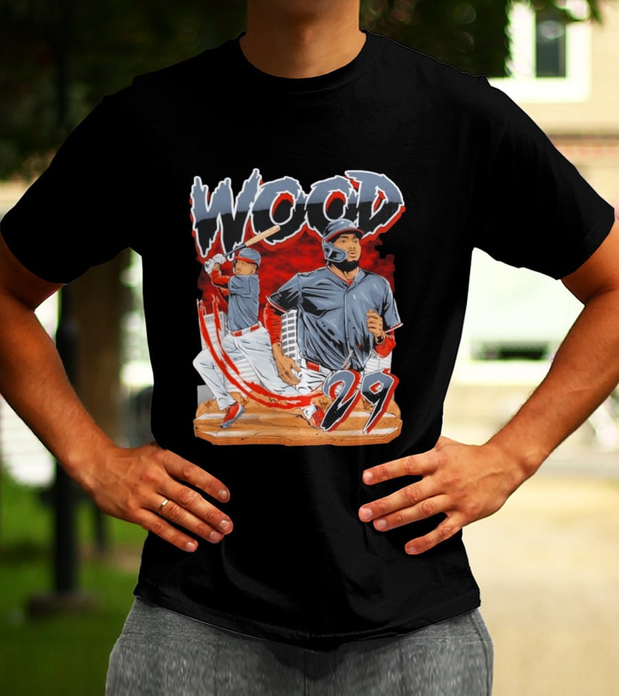 Wood 29 Baseball Euphoria Debut Action Scene T-Shirt