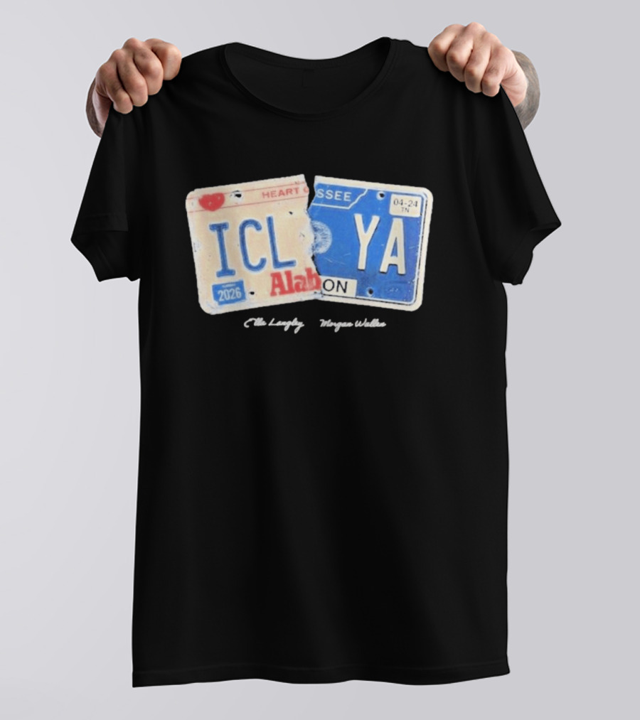 Morgan Wallen Ella Langley 2026 ICLYA Alabama Tennessee Heart Tour T-Shirt