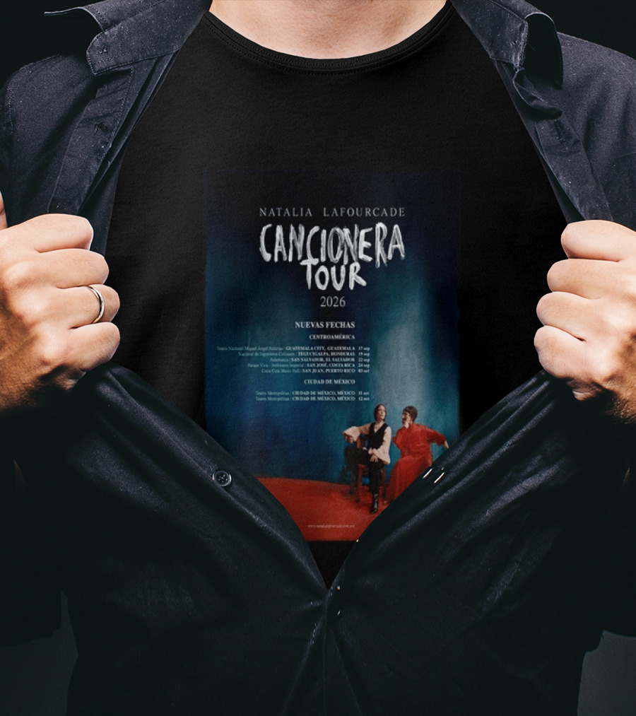 Natalia Lafourcade 2026 Cancionera Tour Nueva Fechas Centroamérica Ciudad De México T-Shirt
