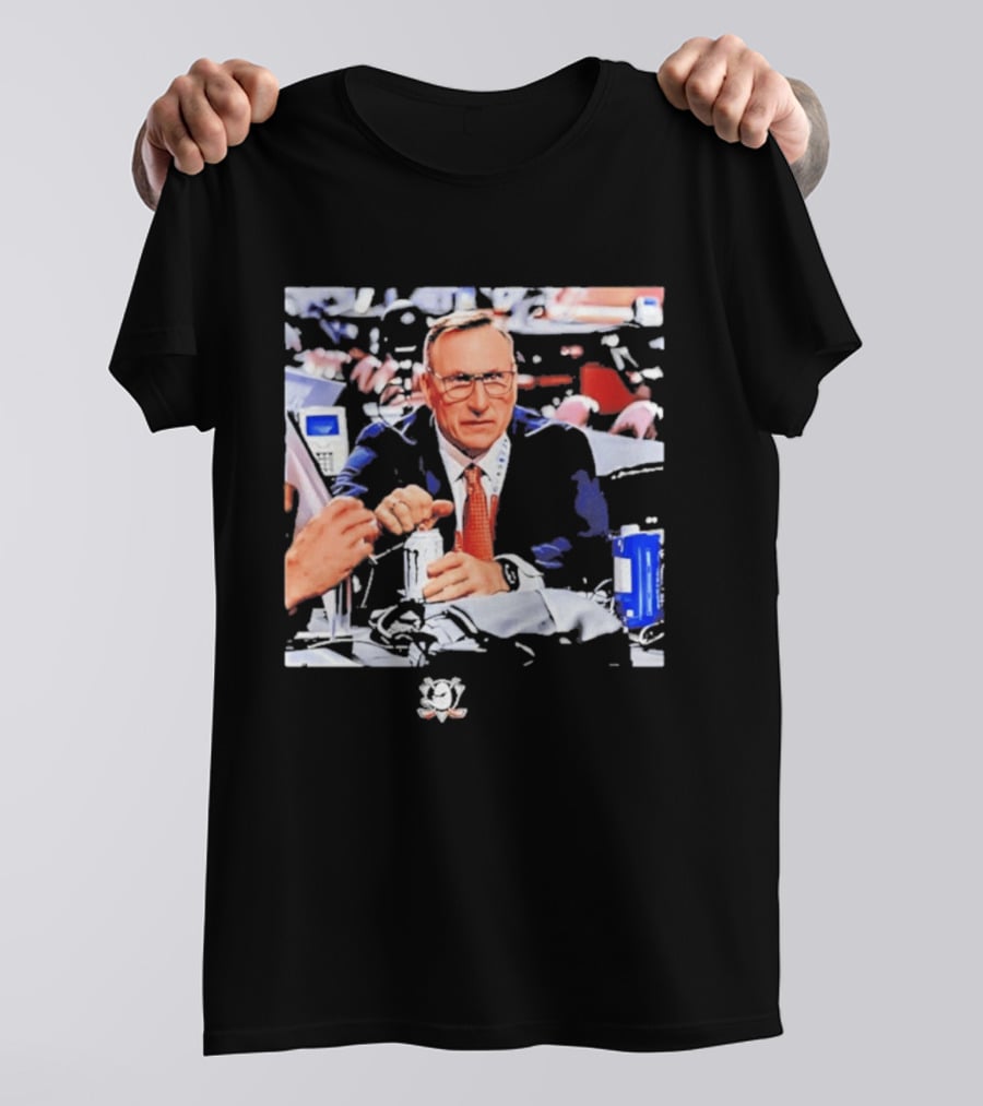 Pat Verbeek Anaheim Ducks General Manager Team Meeting Photo T-Shirt