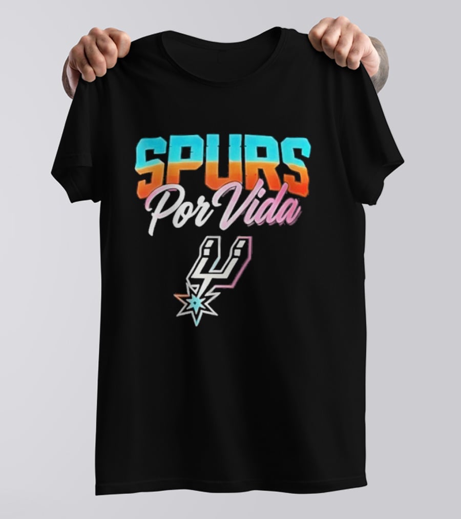 Spurs Por Vida San Antonio Vintage NBA Team Basketball T-Shirt
