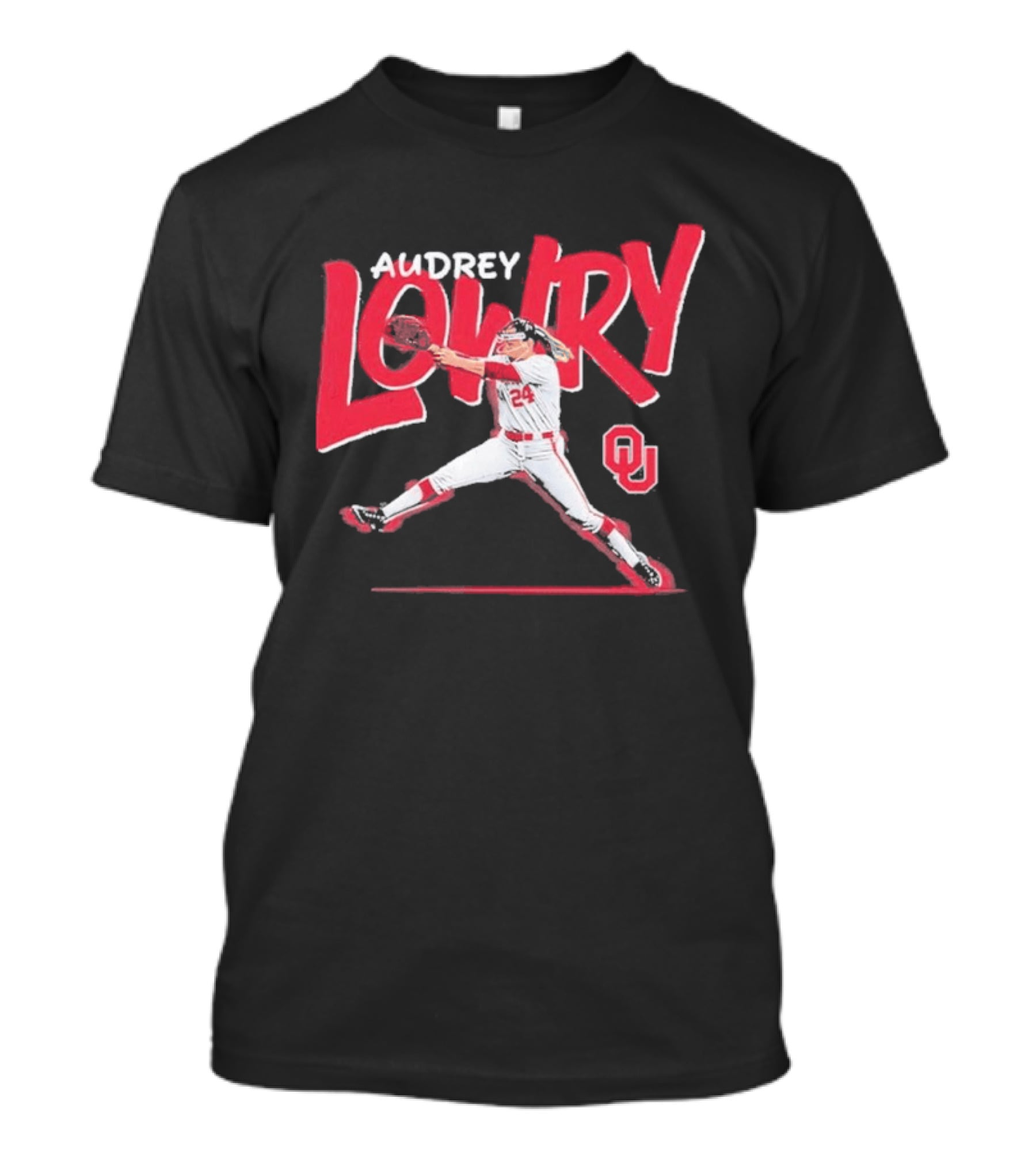Audrey Lowry Oklahoma Sooners Softball OU 24 T-Shirt