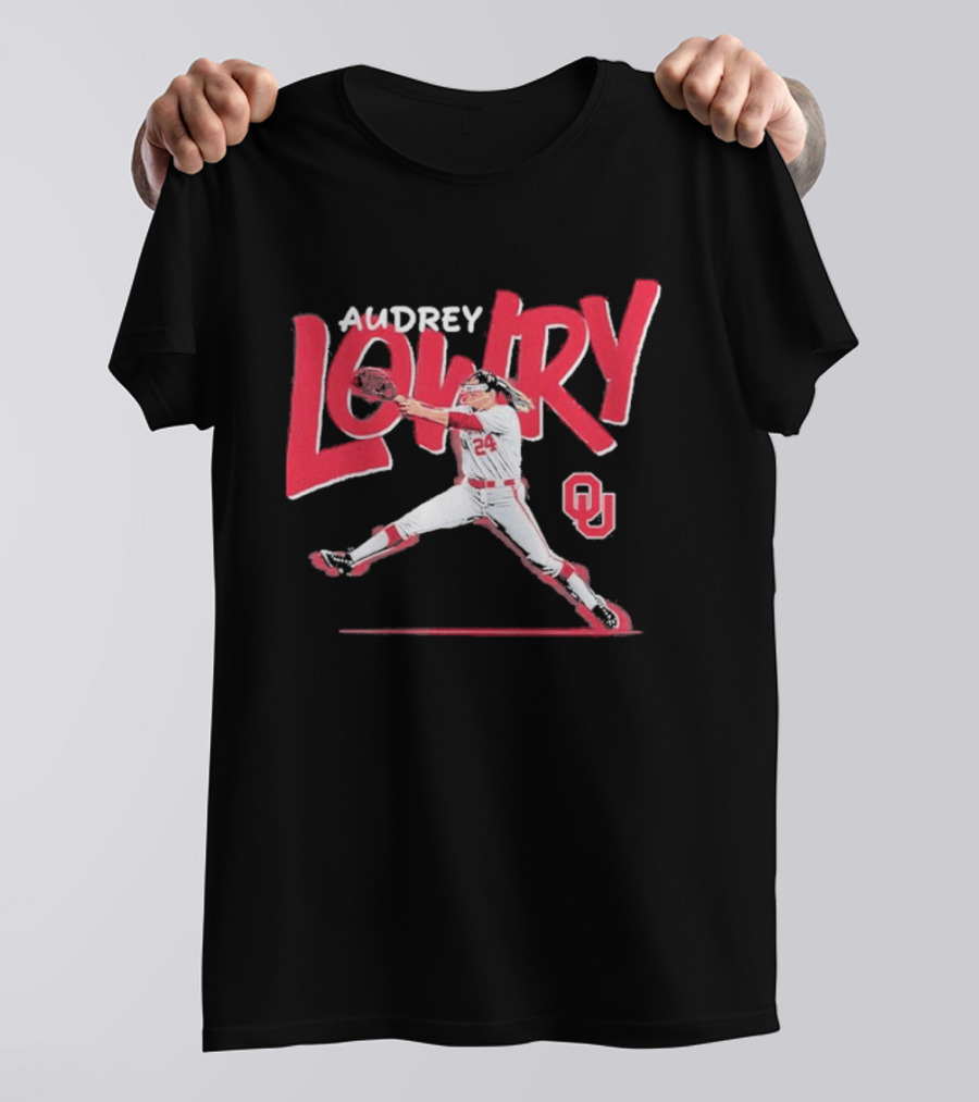 Audrey Lowry Oklahoma Sooners Softball OU 24 T-Shirt