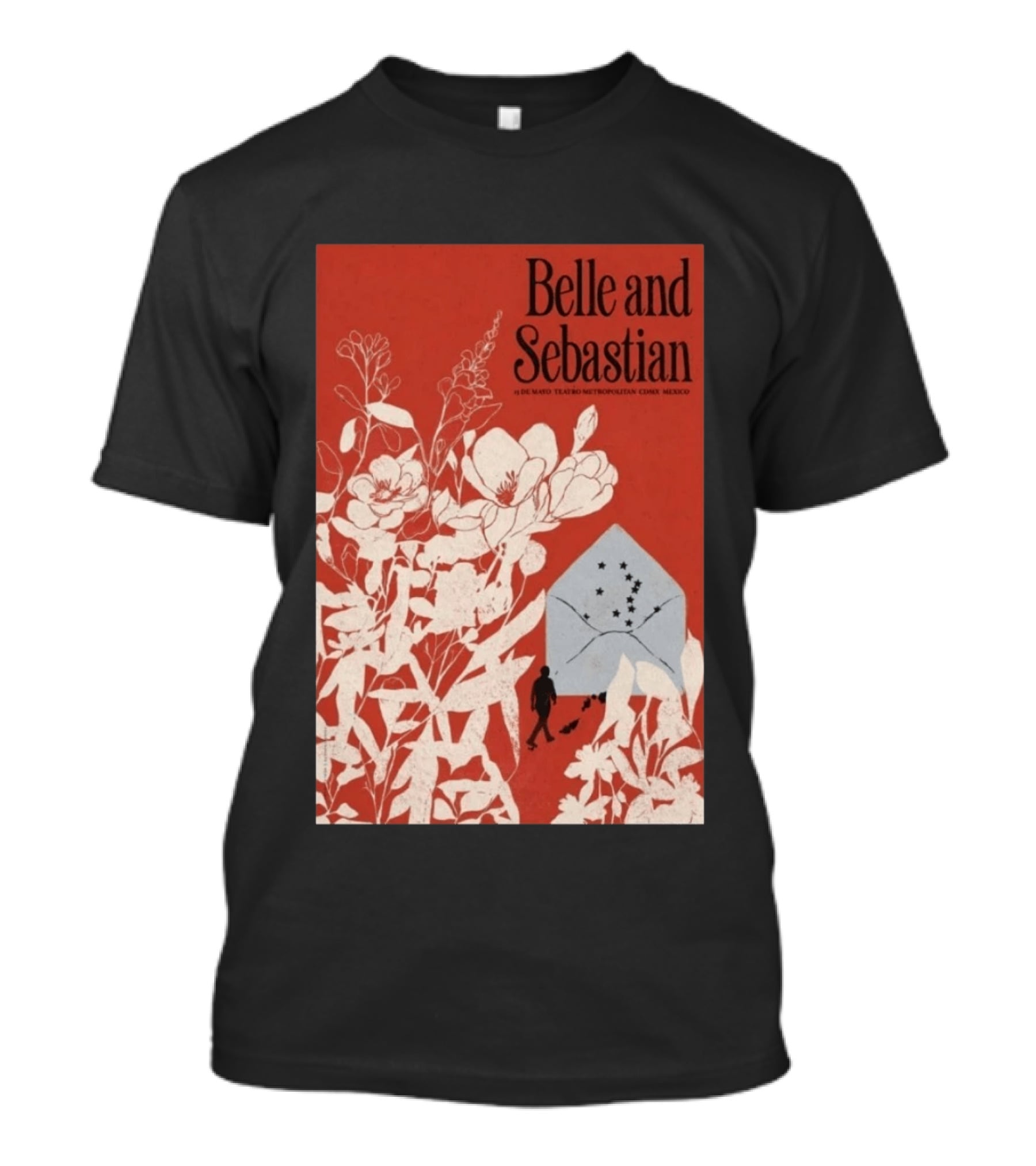 Belle And Sebastian 13 De Mayo Teatro Metropólitan CDMX Mexico Floral T-Shirt
