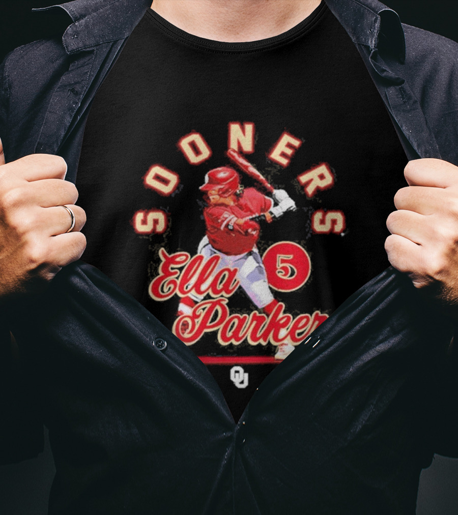 Sooners Softball Ella Parker 5 Oklahoma Player T-Shirt
