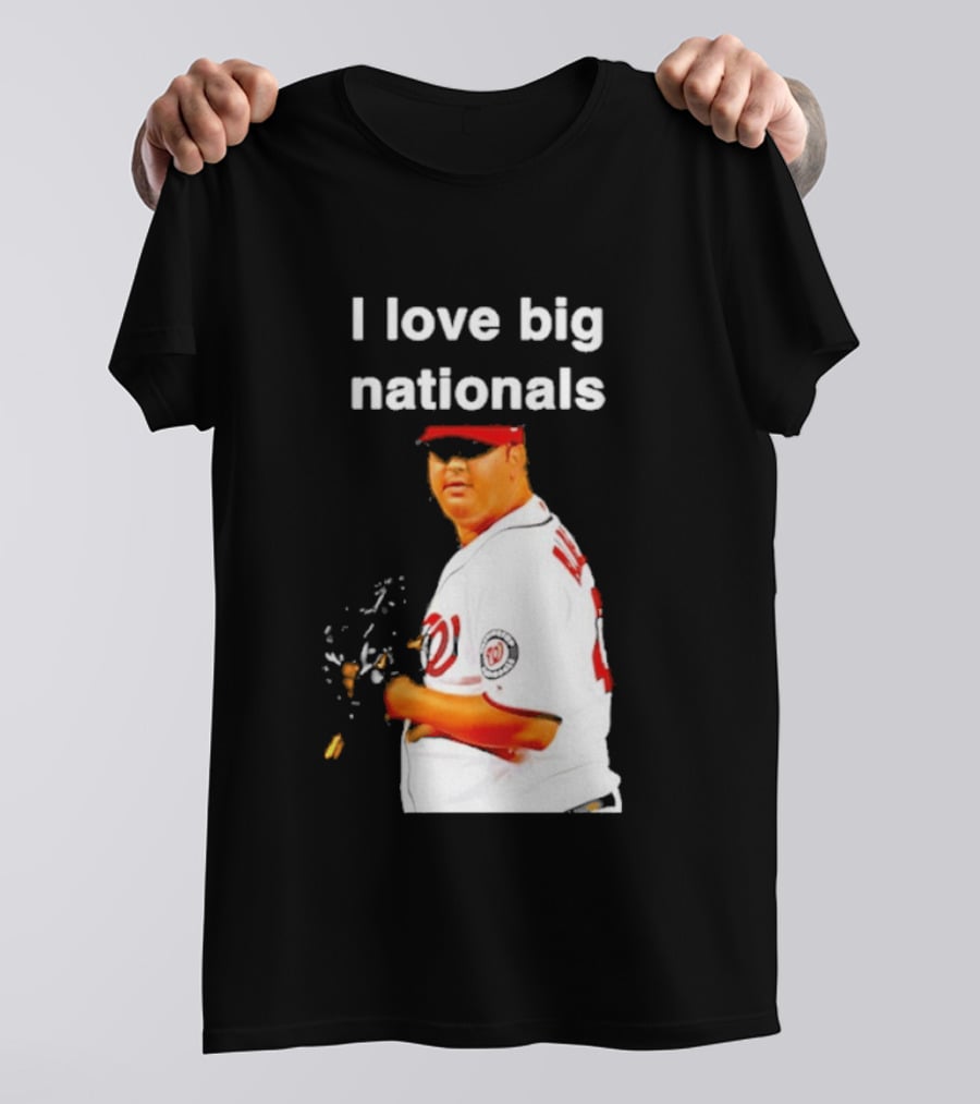 Todd Coffey Washington Nationals I Love Big Nationals White Jersey T-Shirt