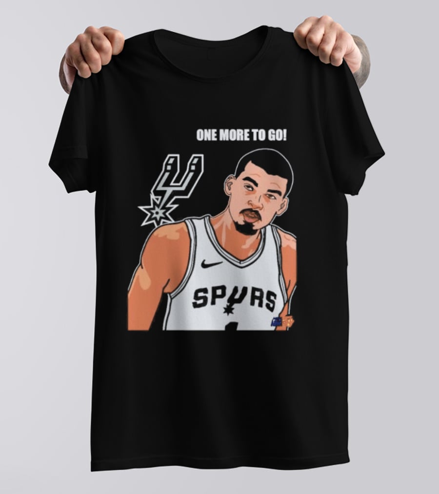 Victor Wembanyama San Antonio Spurs One More To Go T-Shirt