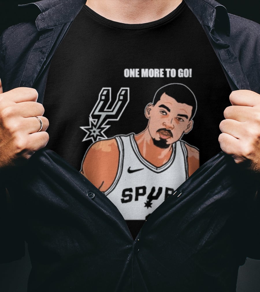Victor Wembanyama San Antonio Spurs One More To Go T-Shirt