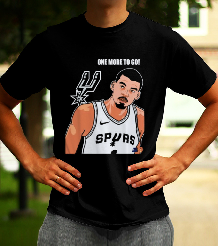 Victor Wembanyama San Antonio Spurs One More To Go T-Shirt