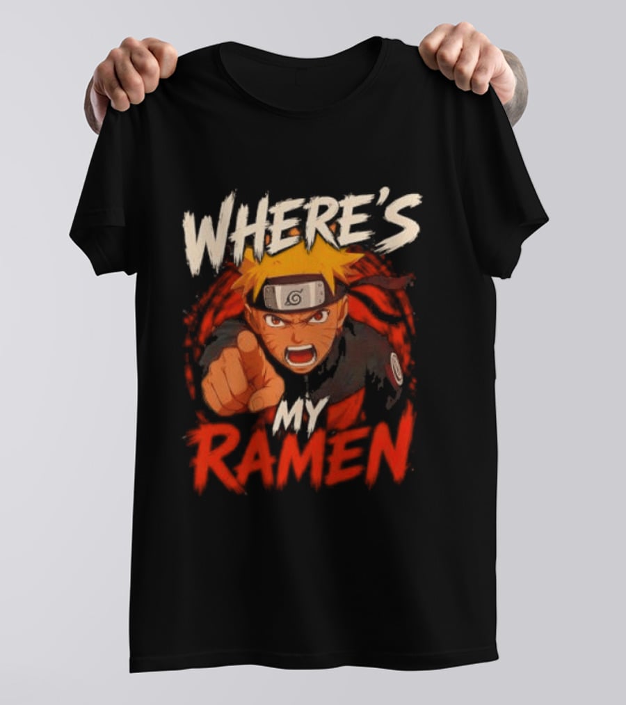 Where's My Ramen Naruto T-Shirt