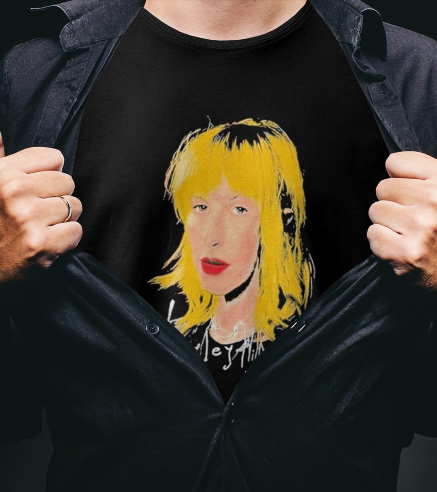 Hayley Williams 2026 Blonde Hair Red Lips T-Shirt