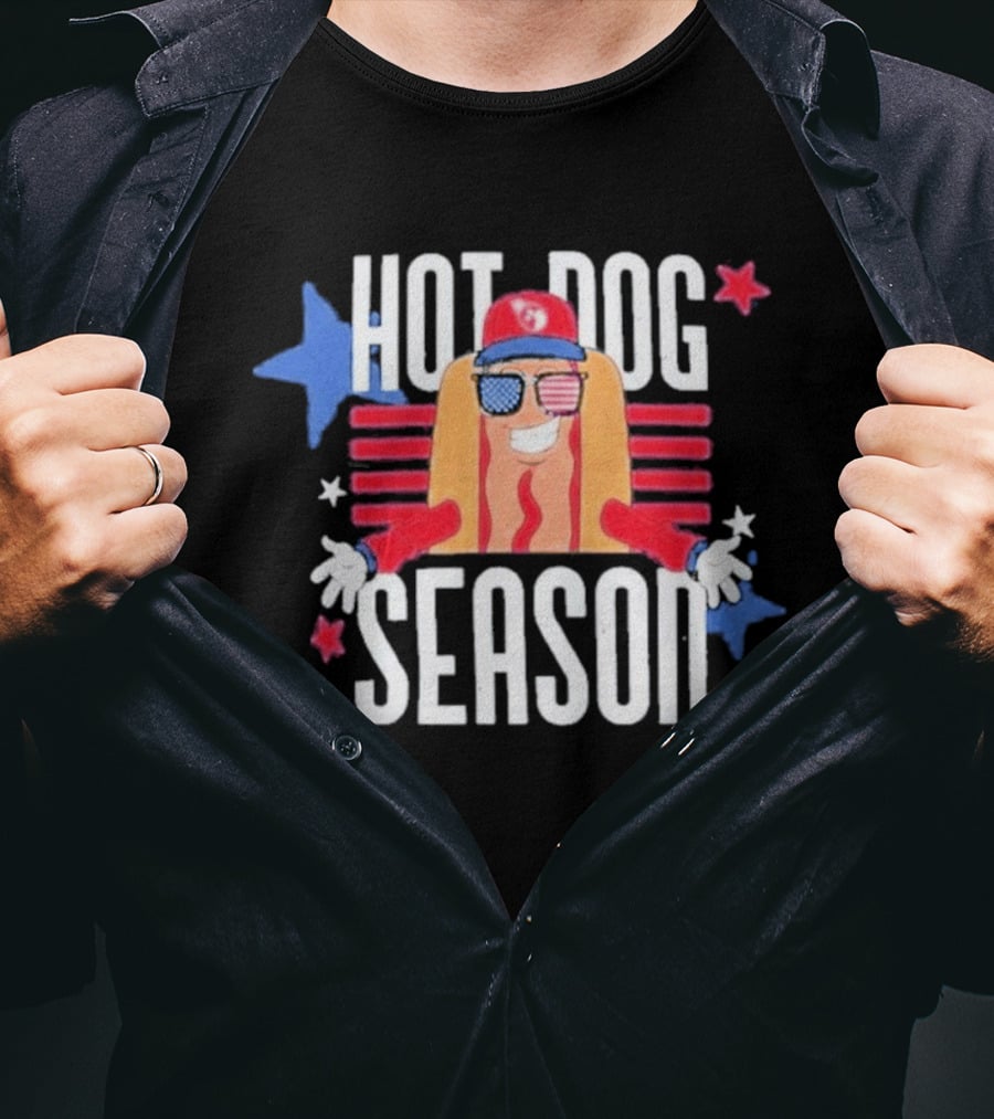 Hot Dog Season Jarrett Allen Patriotic Fun T-Shirt