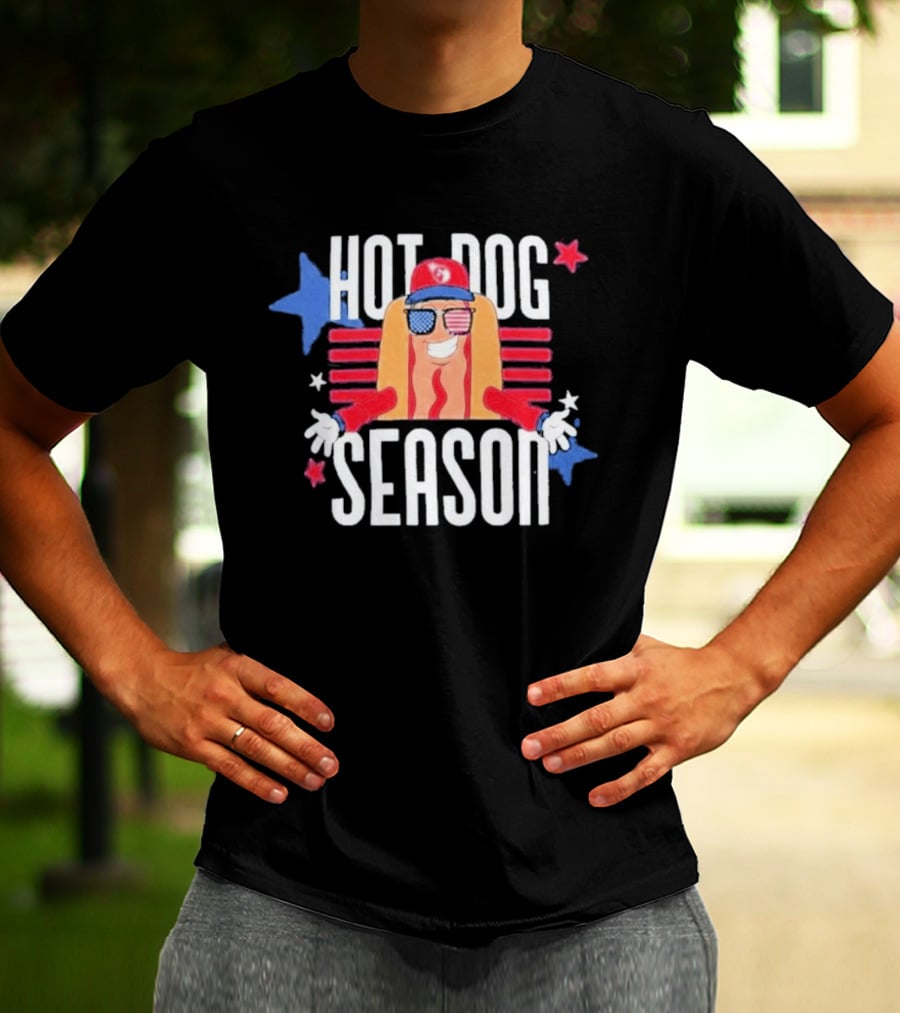 Hot Dog Season Jarrett Allen Patriotic Fun T-Shirt