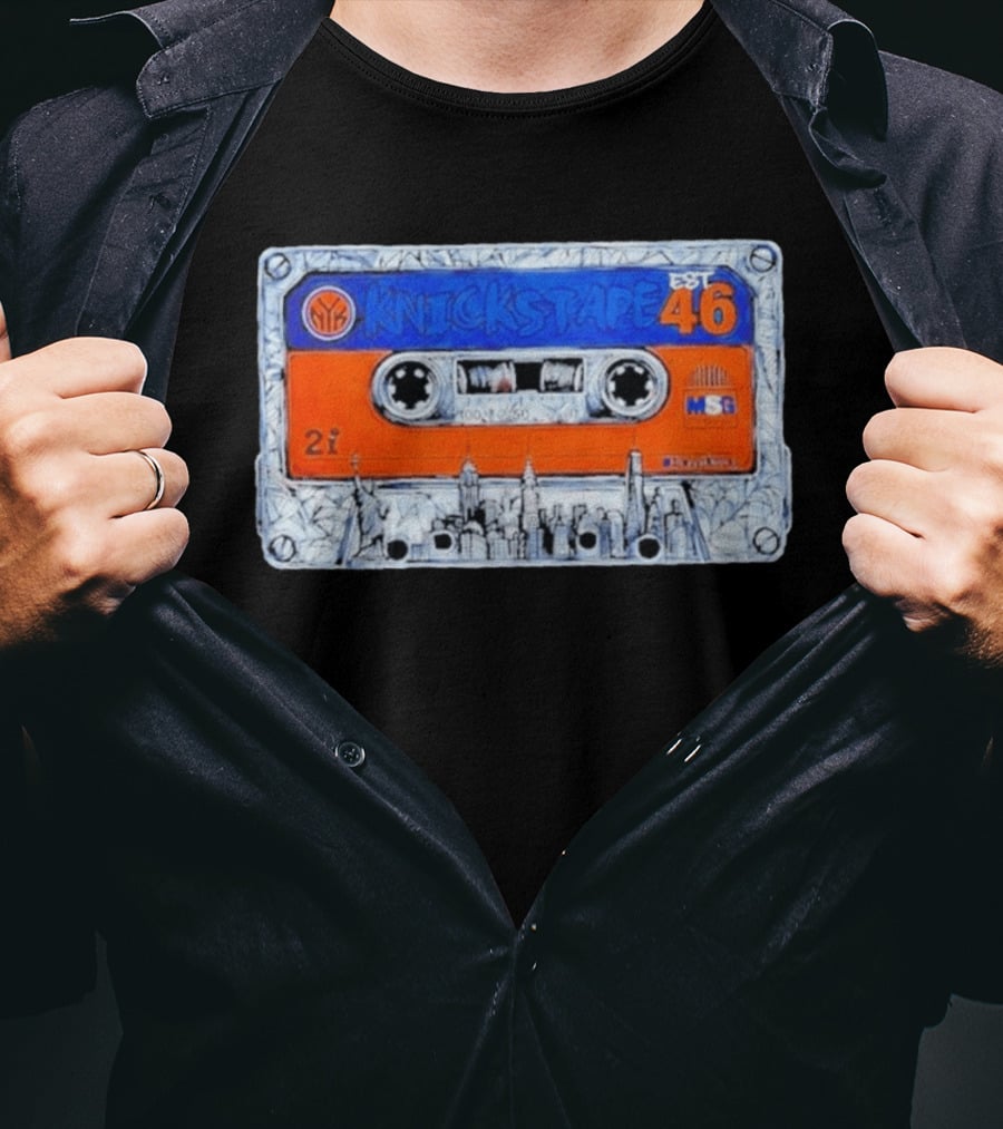 Knickstape New York Knicks EST 46 Cassette MSG Skyline T-Shirt