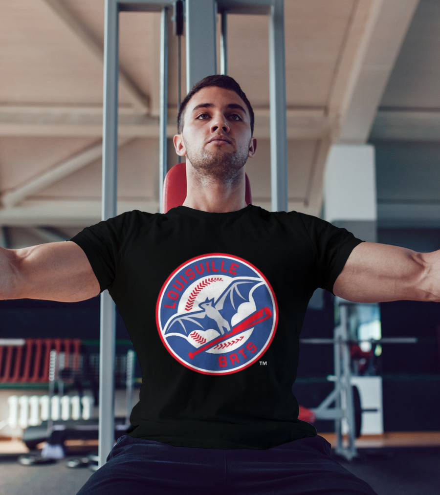 Louisville Bats MiLB Baseball Bat And Flying Bat T-Shirt