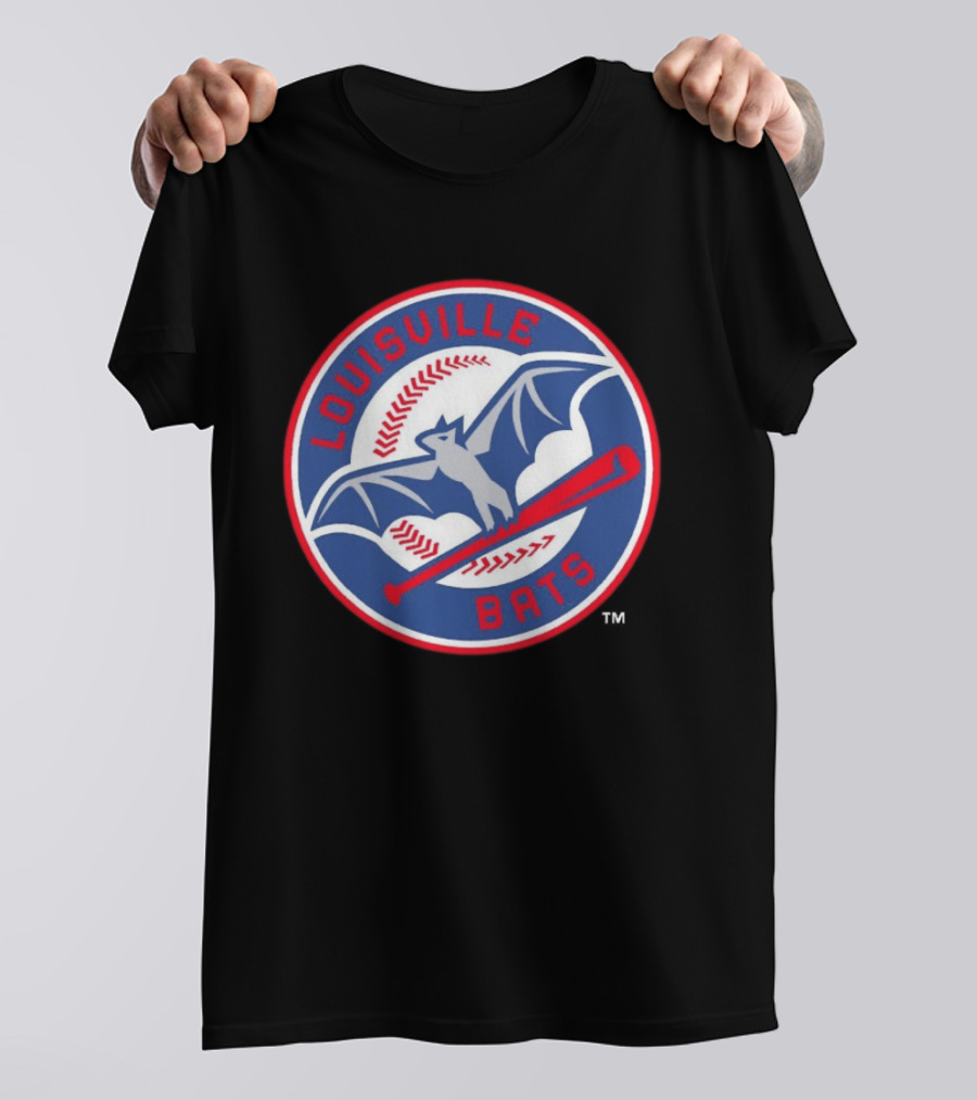 Louisville Bats MiLB Baseball Bat And Flying Bat T-Shirt
