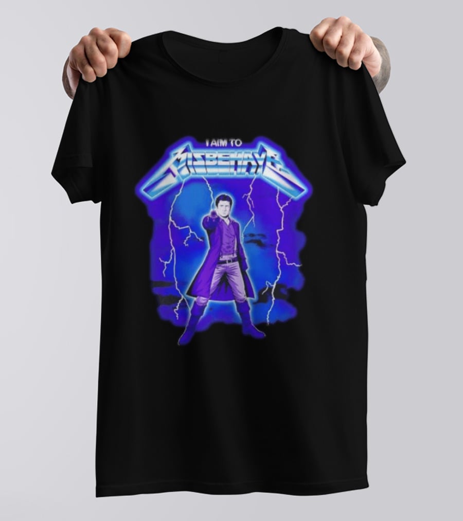 Firefly Malcolm Reynolds I Aim To Misbehave Electric T-Shirt