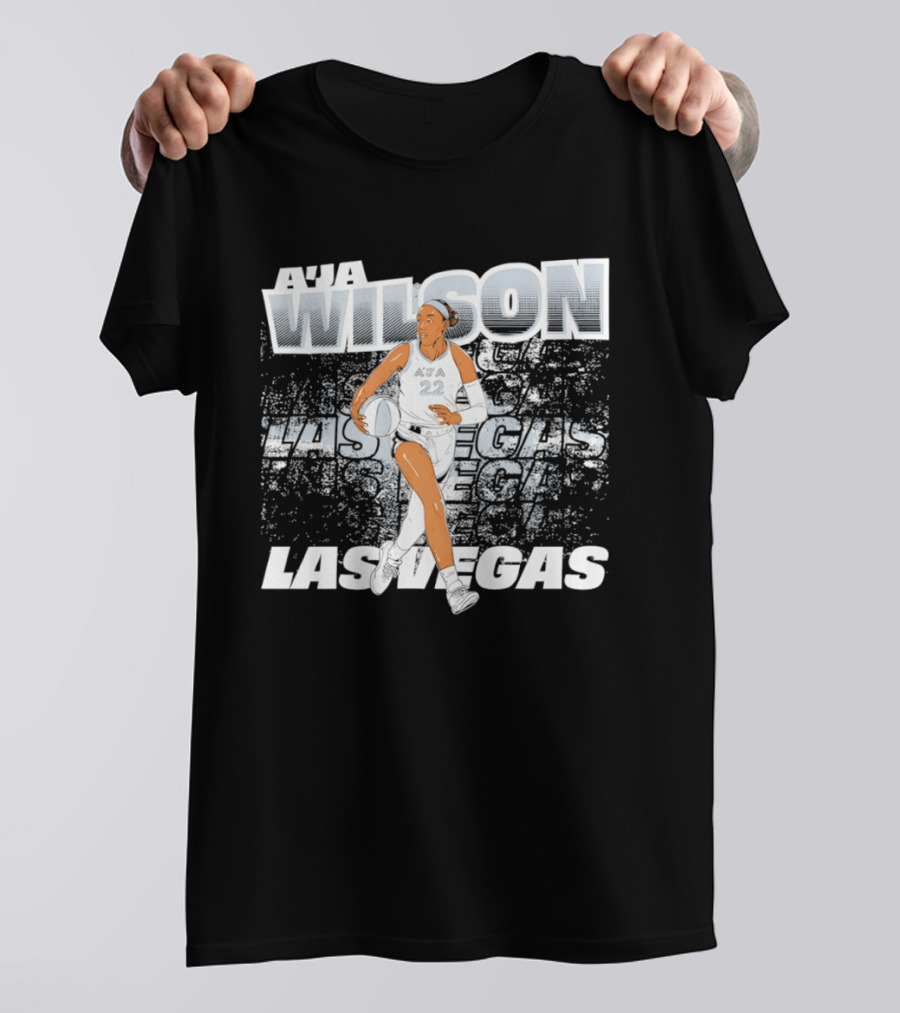 A'ja Wilson 22 Las Vegas Basketball Star T-Shirt