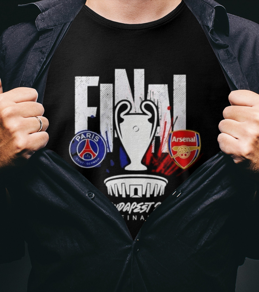 Paris Saint Germain Arsenal Final 2026 Budapest UCL T-Shirt