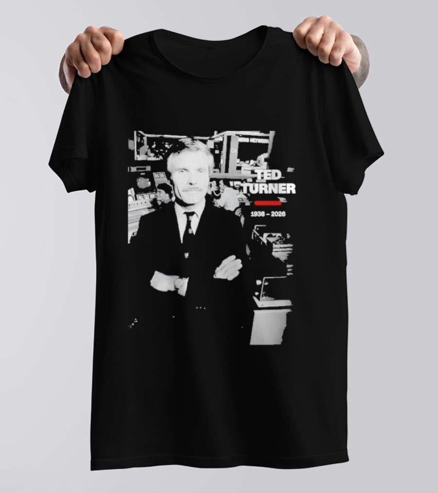 Rest In Peace Ted Turner 1938 2026 Newsroom T-Shirt