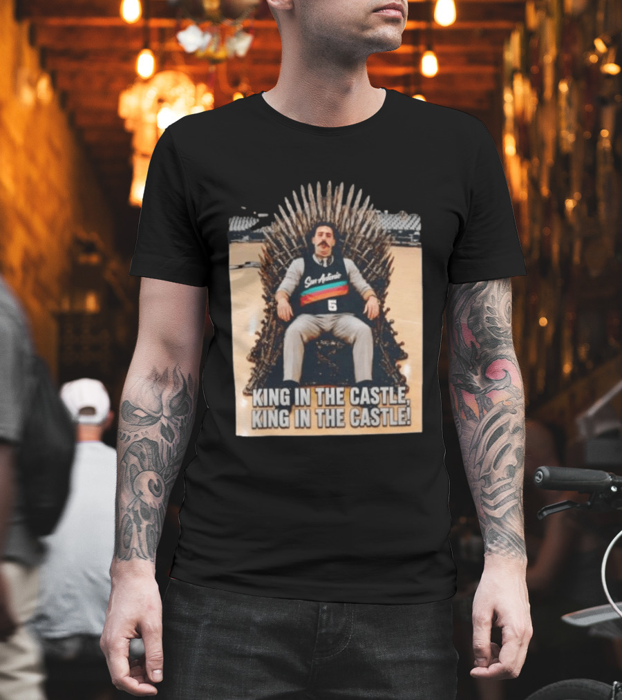 San Antonio Spurs King In The Castle Iron Throne T-Shirt