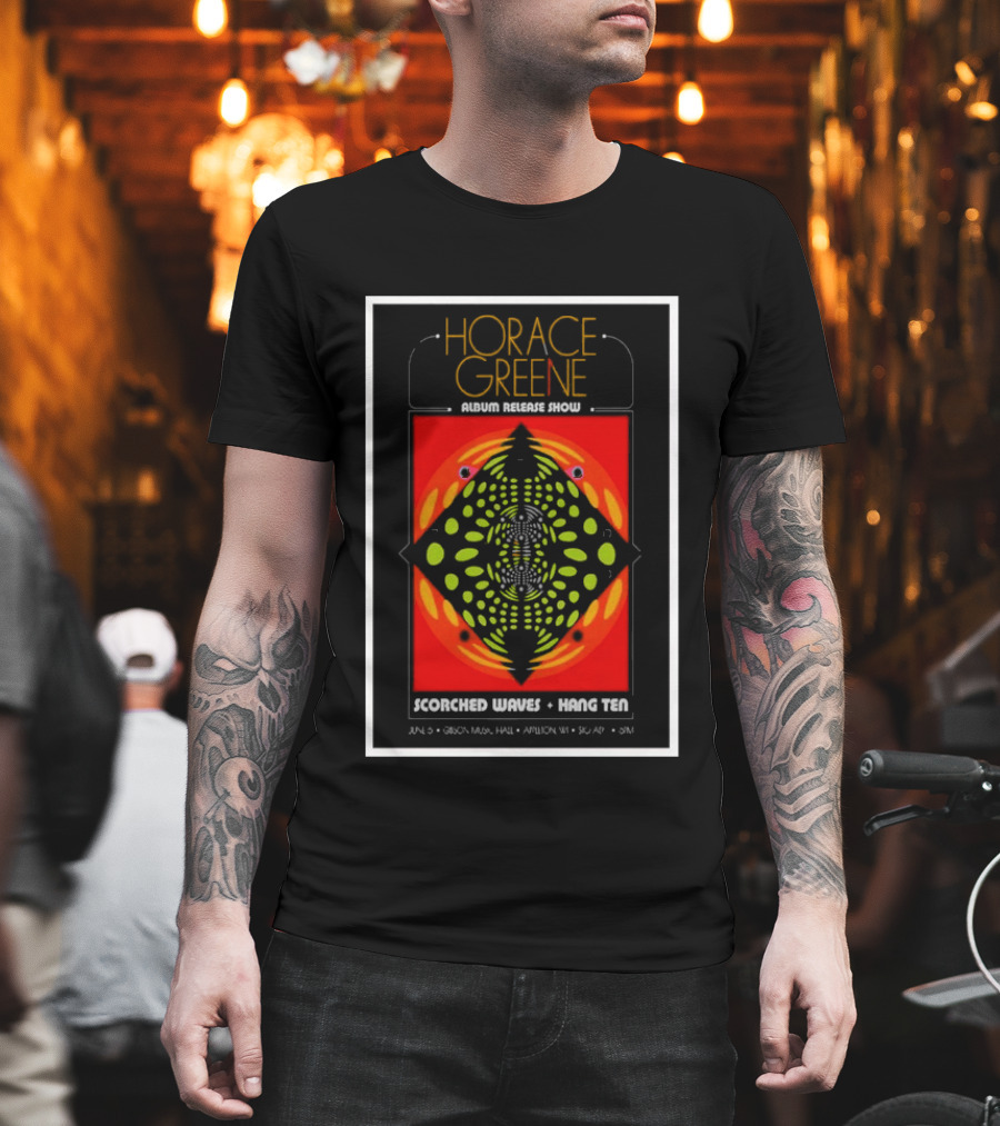 Horace Greene Album Release Show Scorched Waves Hang Ten June 6 Gibson Music Hall Appleton WI Symmetrical T-Shirt