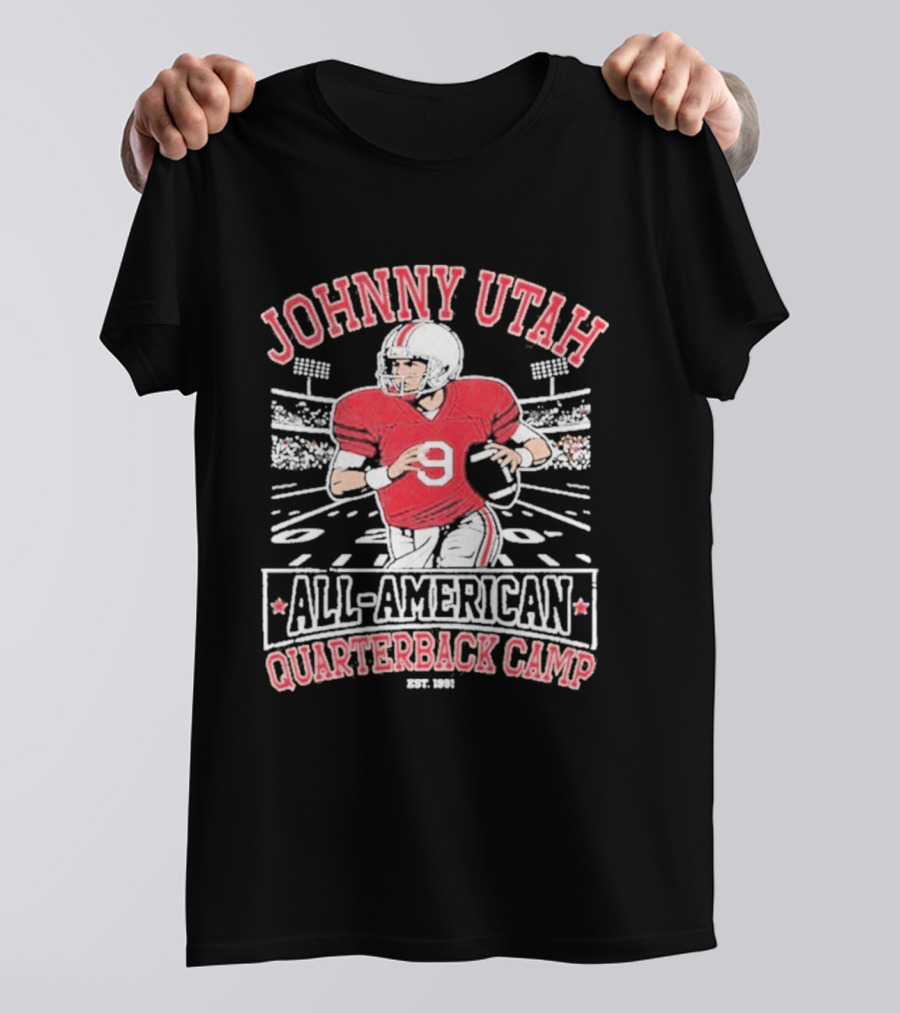 Johnny Utah All American Quarterback Camp Vintage Football Player Established 1991 T-Shirt