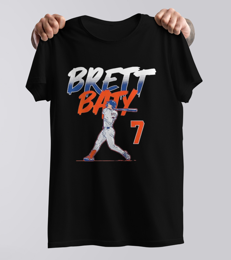 Brett Baty MLB Swing Number 7 T-Shirt