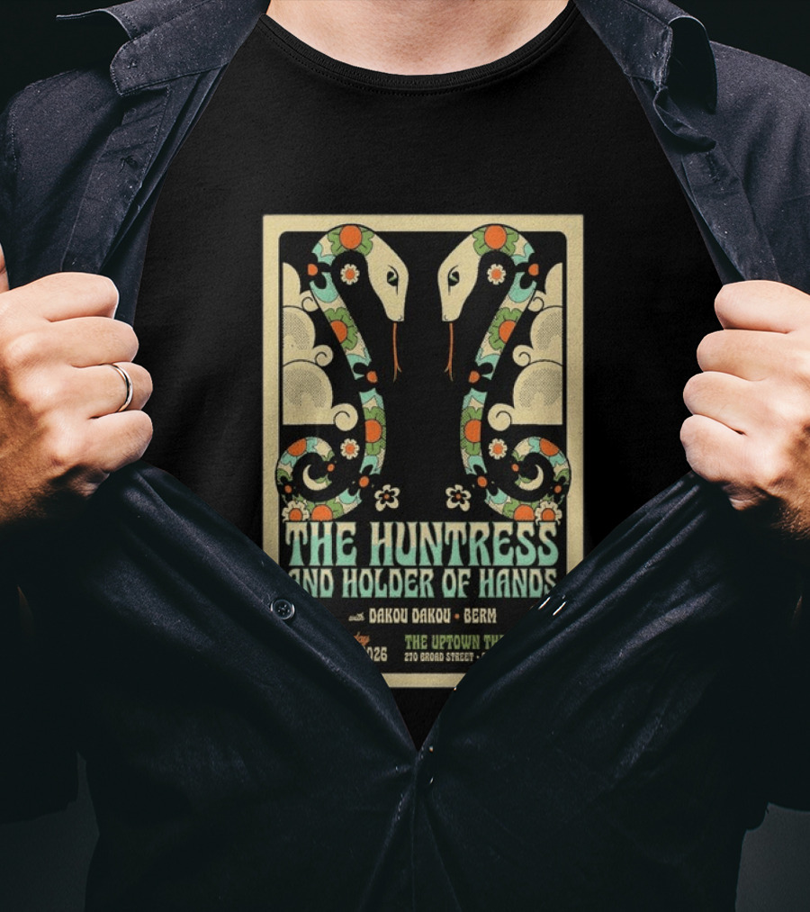 Thursday June 18 2026 The Huntress And Holder Of Hands Dakou Dakou Berm Uptown Theatre Providence RI T-Shirt