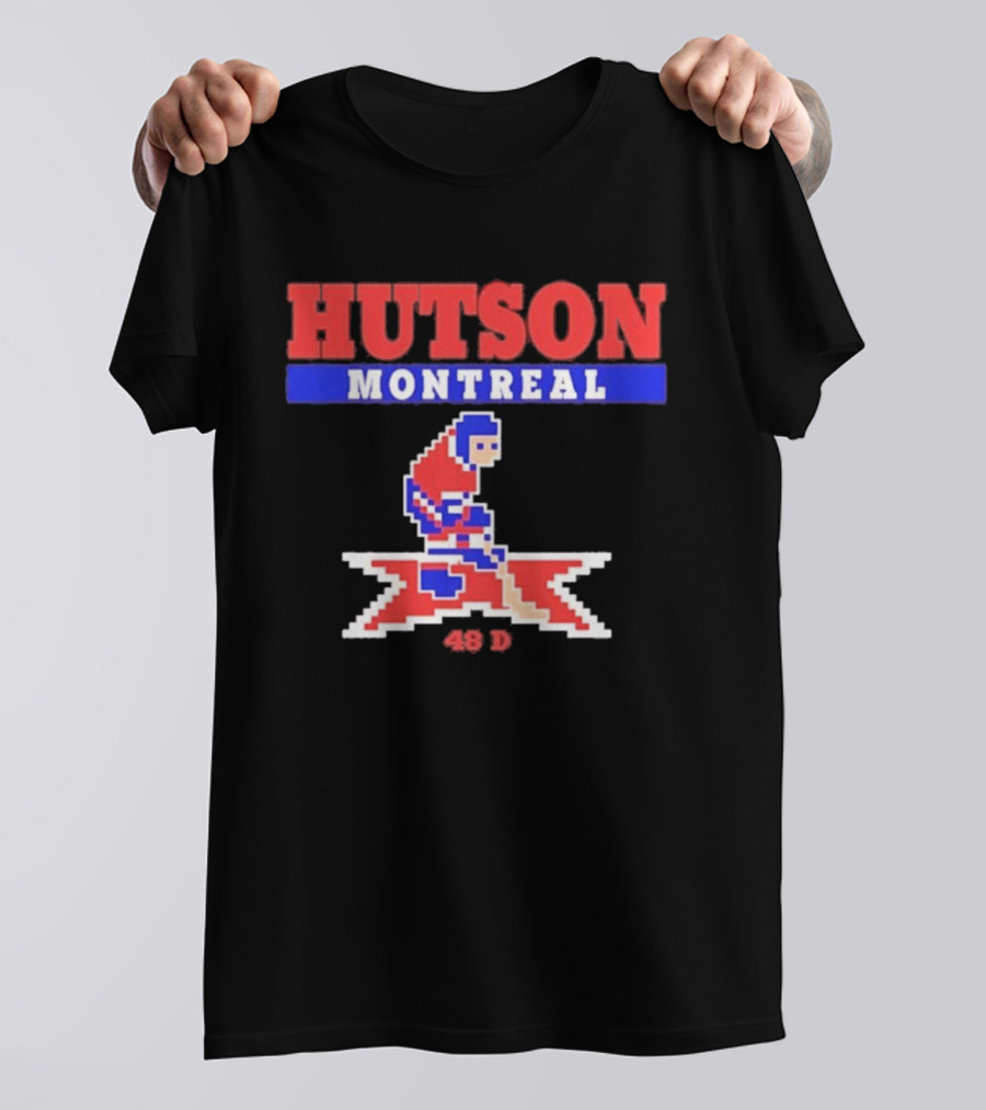Lane Hutson Montreal 48 D Hockey Pixel T-Shirt